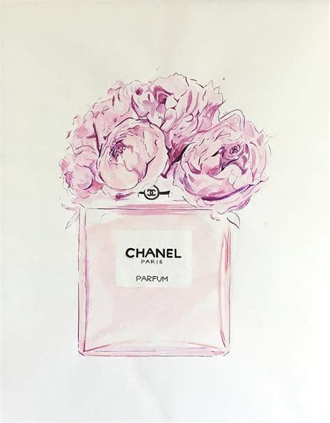 Chanel Peonies Art 